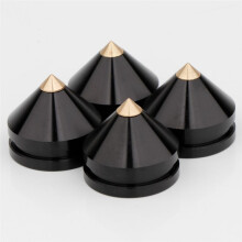 4PCS Speaker Stand Feet Foot Pad Aluminium Alloy Metal Shock-Absorbing Cone Floor Foot Nail CD Player Stand M23x20 B