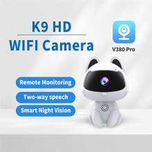 Telecamera IP WiFi HD Cat per Interni, Sicurezza Domestica, Baby Monitor, Monitoraggio Automatico, Video, Telecamera di Sorveglianza Audio