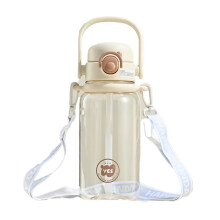 Borsa D'Acqua da 1000 Ml di  Capacità con Cannuccia per Studenti, per Esterni, Sigillata, A Prova di Perdite, In Plastica con Coperchio, per
