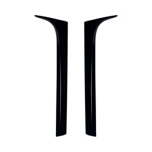 Car Rear Window Side Spoiler Canards Splitter for   B8 B8.5 Rear Windshield Side Wing Trim Sticker Bright Black