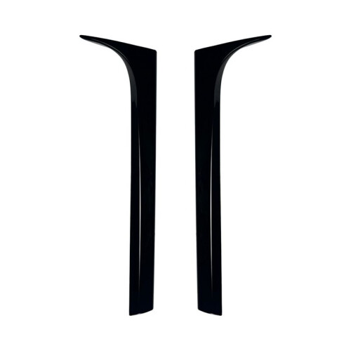Car Rear Window Side Spoiler Canards Splitter for   B8 B8.5 Rear Windshield Side Wing Trim Sticker Bright Black
