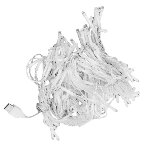 Low Voltage LED String Lights For Curtains, Multi Mode Effects USB Powered Wide Angle Bulbs For Bedroom Wedding Decorations 1
