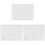 3Pièces Tapis Transparent Sol Épais Antidérapant PVC 2