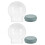 6Stk DIY Schneekugeln Mit Gummibasis Transparent Für Basteln 2
