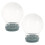6Stk DIY Schneekugeln Mit Gummibasis Transparent Für Basteln 3