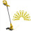 50pcs Lawnmower Blade Plastic L83 Grass Cutting Blade Replacement Part Mowing Machine Blade Cordless Grass Trimmer 3