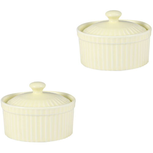 2Pièces Bols Soupe Céramique , Design Élégant, Facile À 2