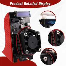 Para Bitaxe BM1397 Minerador 200Gh/S Bitcoin BTC Solo Minerador BitDSK ASIC Autônomo Minerador de Baixa Potência Plugue UE