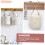 2pcs Wall Mounted Baskets Wicker Storage Baskets Cotton Fabric Hanging for Flower Home Decor 5