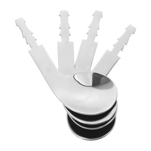 18Pcs Child Adaptive Spoon Replacement Heads Stainless Steel 2