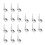 18Pcs Child Adaptive Spoon Replacement Heads Stainless Steel 4
