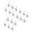 18Pcs Child Adaptive Spoon Replacement Heads Stainless Steel 7