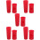 5Ensembles Housses De Micro Silicone Rouge Pour Micro Sans Fil 8