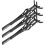 12Pcs Black Eyelash Applicator Tweezers Lash Clamp Tool for Makeup Use 3
