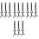 12Pcs Black Eyelash Applicator Tweezers Lash Clamp Tool for Makeup Use 4