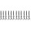 12Pcs Black Eyelash Applicator Tweezers Lash Clamp Tool for Makeup Use 5