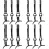 12Pcs Black Eyelash Applicator Tweezers Lash Clamp Tool for Makeup Use 6