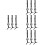 12Pcs Black Eyelash Applicator Tweezers Lash Clamp Tool for Makeup Use 7