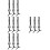 12Pcs Black Eyelash Applicator Tweezers Lash Clamp Tool for Makeup Use 8