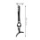 12Pcs Black Eyelash Applicator Tweezers Lash Clamp Tool for Makeup Use 10