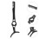 12Pcs Black Eyelash Applicator Tweezers Lash Clamp Tool for Makeup Use 11