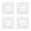 4Pcs Transparent Plastic Circle Templates Multi-Purpose Drawing Rulers 4