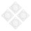 4Pcs Transparent Plastic Circle Templates Multi-Purpose Drawing Rulers 9