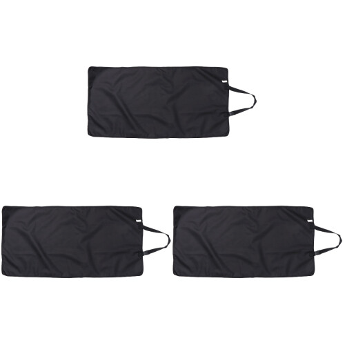 3Pièces Auto Noir Ajustable Antidérapant Facile Nettoyage 1