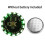 16Modes Button Flow Light Battery Control Wireless LED Lamp Flashing/Rotating/Gradient Light Toy Model Decoration White 1