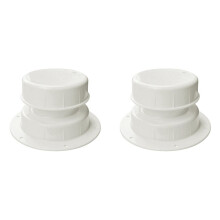 Witte RV Sanitair Vent Caps Kit 2 Stuks Trailer Campers Vent Cap Dak Riool Vent Cover Caps voor 1 Tot 2 3/8 Inch Pijp