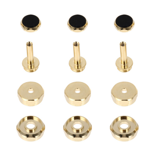 2Stk Piston Button Buckle Trompete Kupfer Schwarz Musikinstrument Tool 1