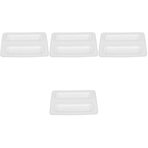 4Pcs Silicone Protective Toaster Covers White Kitchen Essential Lid 2