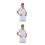 2Pièces Courtes Tenue Cosplay Médecin Infirmier 8