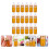 50Stk -Glasflaschen Mit Tropfer, Uv-Schutz, Orange, Für 10