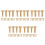 70Pairs Copper Handle Screws DIY Making Replacement Rivets 4