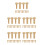 70Pairs Copper Handle Screws DIY Making Replacement Rivets 5