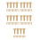 70Pairs Copper Handle Screws DIY Making Replacement Rivets 6