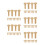 70Pairs Copper Handle Screws DIY Making Replacement Rivets 8