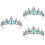 3Stk Blaue Tiara Krone Hochzeit Accessoire Elegant 7