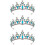 3Stk Blaue Tiara Krone Hochzeit Accessoire Elegant 9