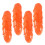 20Pièces Hot Dog Factices PVC Orange Décorations Pour Table 2