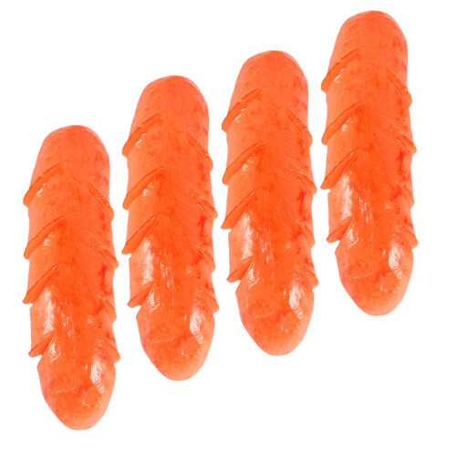 20Pièces Hot Dog Factices PVC Orange Décorations Pour Table 2