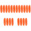 20Pièces Hot Dog Factices PVC Orange Décorations Pour Table 4