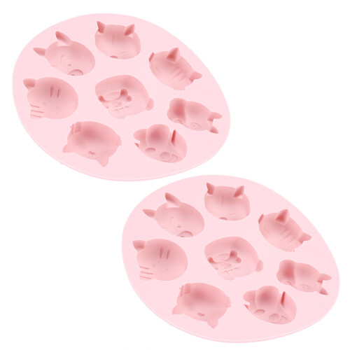 2Pcs Animal Silicone Cake Mould Set