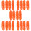 20Pièces Hot Dog Factices PVC Orange Décorations Pour Table 9