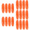 20Pièces Hot Dog Factices PVC Orange Décorations Pour Table 11