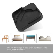8 Pack Non-Slip Furniture Leg Pads, Black