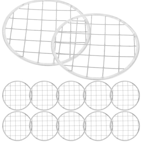 48Pièces Accessoires Mason Jar Grille En Fer Couleur Argentée 1