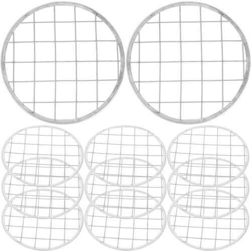 48Pièces Accessoires Mason Jar Grille En Fer Couleur Argentée 2