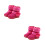 2Paires Bottines Hiver Bébé Rosées Douces Bottes Chaudes Pré- 9